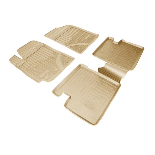 Ковры в салон Norplast/Unidec для Geely Emgrand (2009-2018)Полиуретан,Бежевый, арт.NPA11-C24-080-B