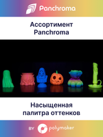 Пластик Polymaker Panchroma Luminous PLA 1,75mm, 1kg Rainbow