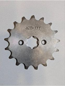 Звезда ведущая для питбайка, мопеда (428-17Т) 17мм сталь