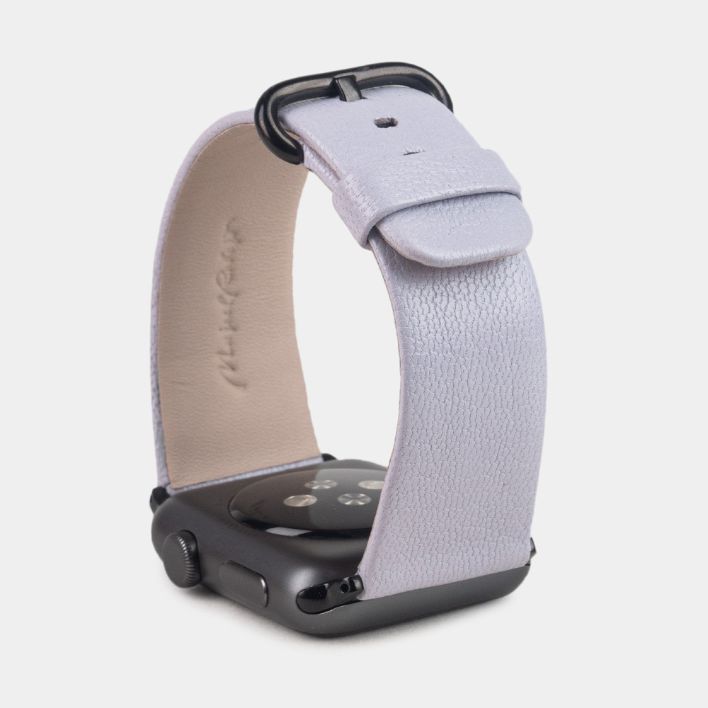 Ремешок для Apple Watch 40/41/42 mm из кожи козы, цвета сирени
