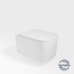 Унитаз подвесной Tornado Ultra VT1-32T, цвет белый, ультратонкое сиденье soft-close