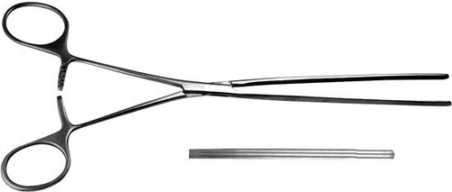 ТМ- З-40-1 Зажим кишечный эластичный д/взрослых прямой, 240 мм (НОВОЕ ИСПОЛНЕНИЕ)