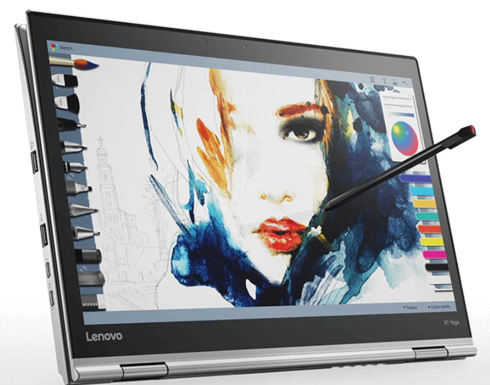 14" Ноутбук Lenovo ThinkPad Yoga X1 Gen 2 Oled Silver (2560x1440, Intel Core i7-7600U, RAM 16ГБ, SSD 512ГБ, Intel HD Graphics 620, Win 10 Pro)