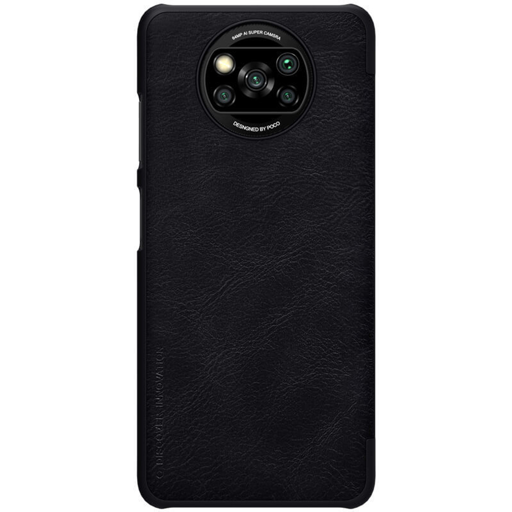 Кожаный чехол-книжка Nillkin Leather Qin для Xiaomi Poco X3 NFC / X3 Pro