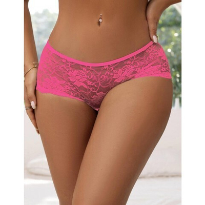 Трусики на завязках с доступом, розовые, 3XL-4XL