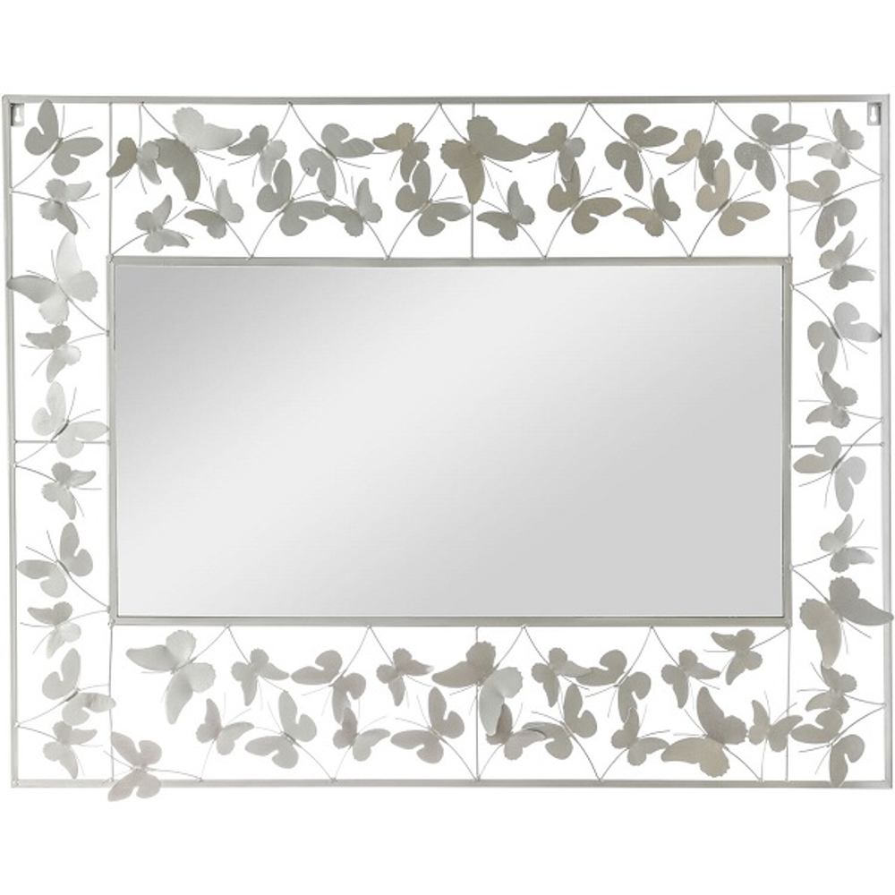 Зеркало настенное с бабочками 110х2х85см Металл,стекло