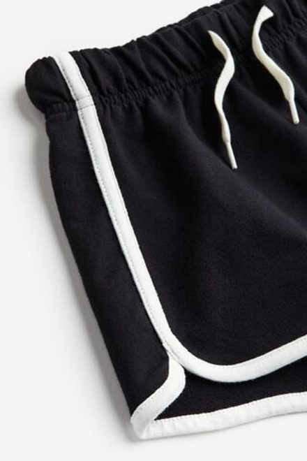 H&M Хлопковые шорты, черный