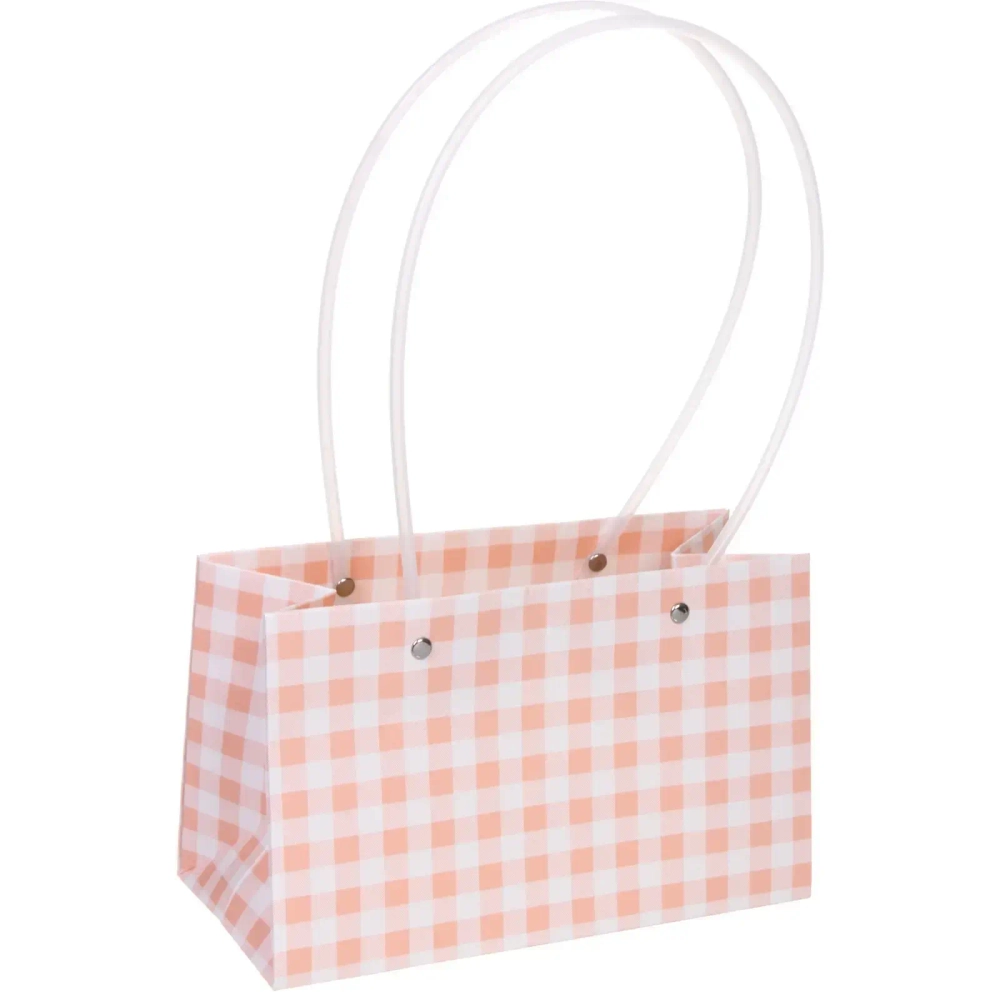 Пакет для цветов и подарков «Гармония» 22*13,5*10 см, розовый