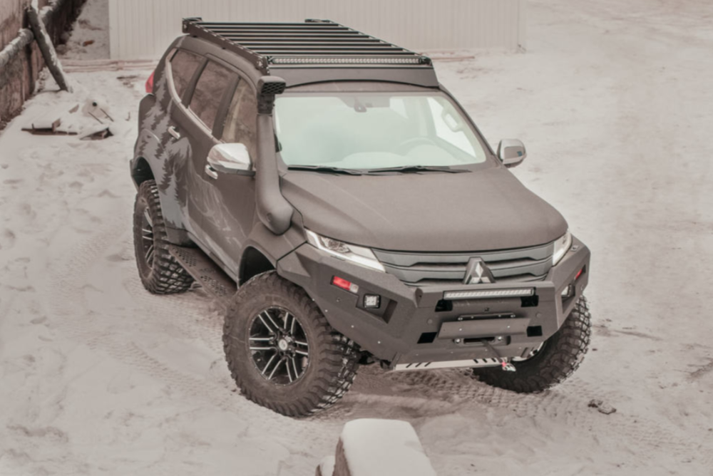 Пороги силовые Mitsubishi Pajero Sport 2021- STC