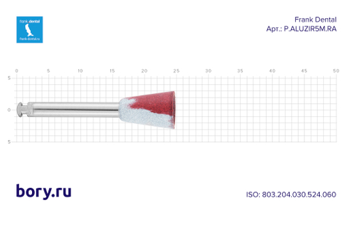 Полиры для циркония Frank Dental типа RA - P.ALUZIR5M.RA