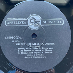 Винтажная виниловая пластинка LP Андрей Никольский Сотник (Россия 1994)