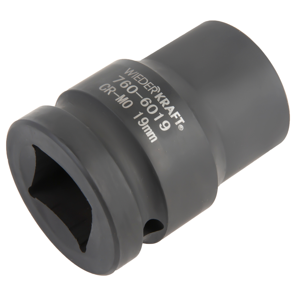 WDK-760-6019 Головка ударная 3/4", 6 граней, 19 мм