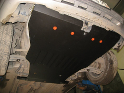Защита ALFeco картера двигателя и кпп для Nissan Sunny B14 4WD 1994-1998, V-1,5 (сталь 2 мм) арт.ALF1536st
