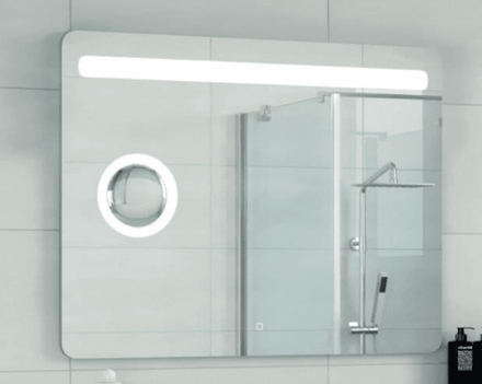 Зеркало Fibra Led 1000х700 с увеличительным зеркалом