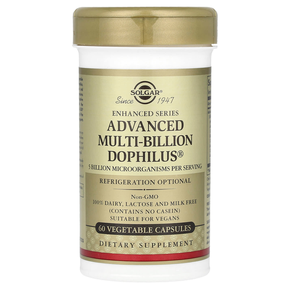 Solgar, Advanced Multi-Billion Dophilus®, 60 растительных капсул