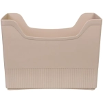 Органайзер - лоток для хранения на колесиках «ИДЕАДОМА», цвет бежевый, 33.6*17.2*25.2см