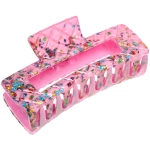 Заколка - краб для волос «AKS - VIENTO», микс 6 цветов, прямоугольник, 10,5*4см