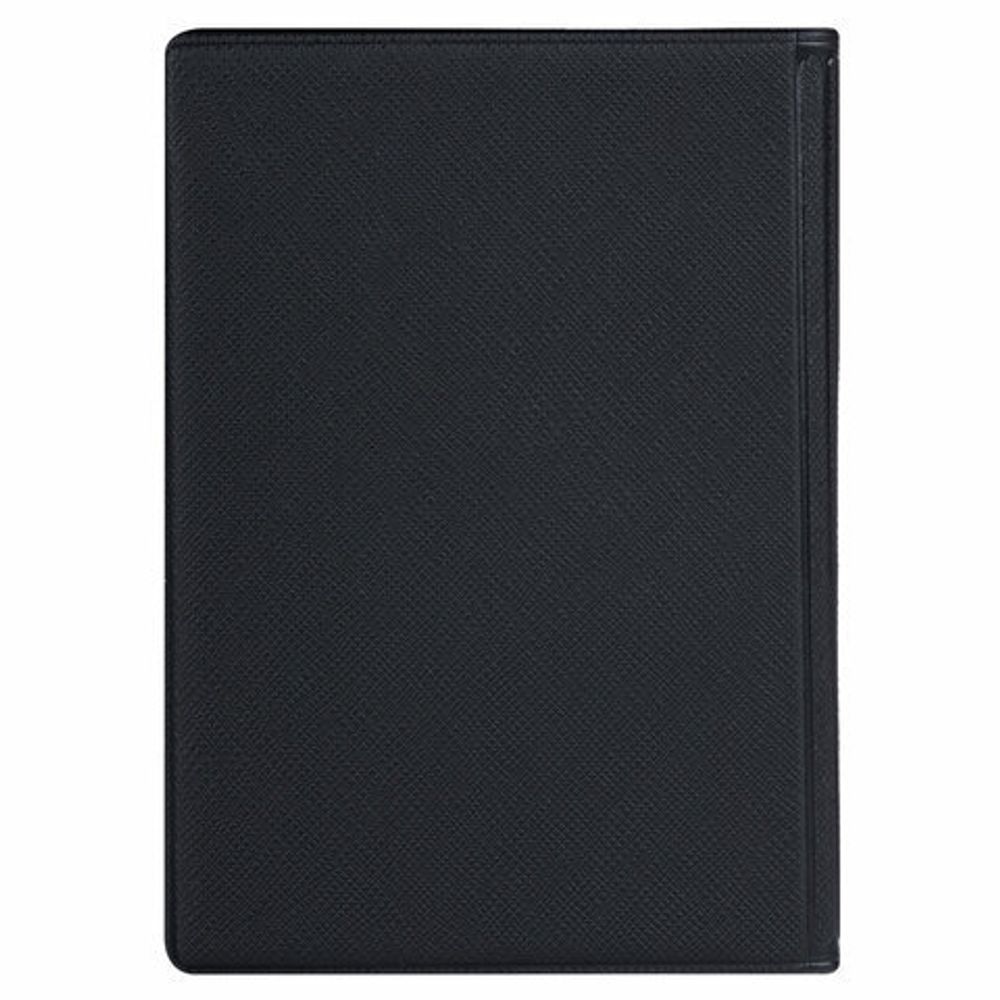 Обложка для паспорта с дополнительными карманами, экокожа, без тиснения, черная, STAFF, 238202