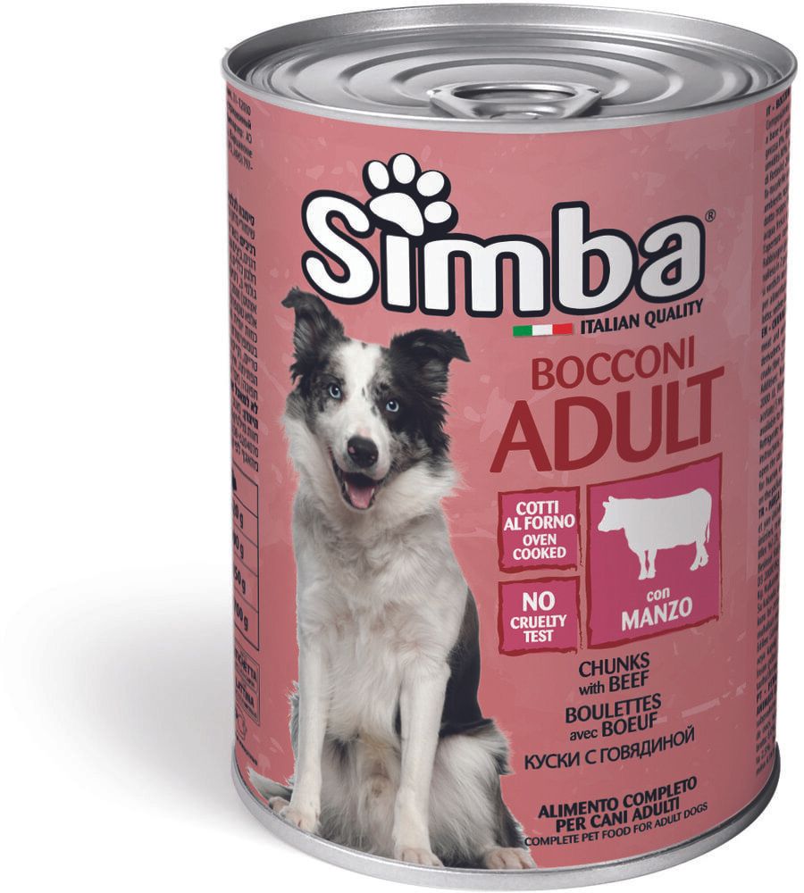 Simba Dog консервы для собак кусочки телятина 415 гр