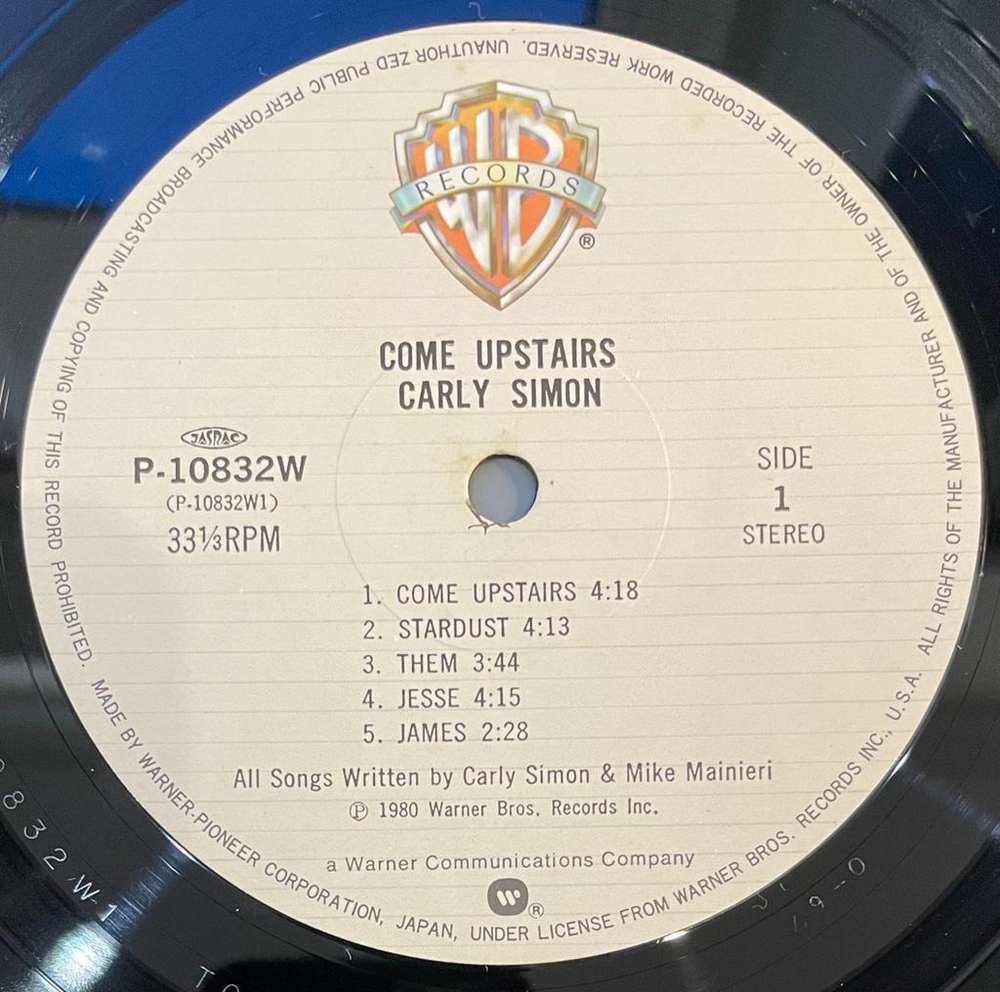 Carly Simon - Come Upstairs (Япония 1980г.)