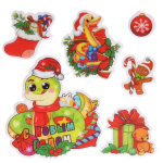 Набор наклеек «Подарочек» 20*20 см, в ассортименте