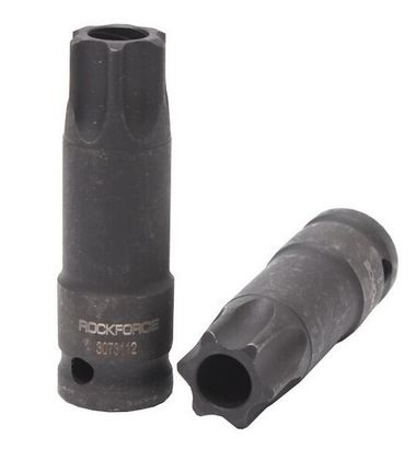 Головка-бита TORX ударная TH45 с отверстием, 1/2'' RockForce##Rock FORCE RF-24607845T