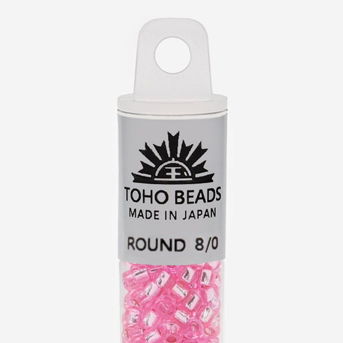 Японский бисер TOHO Round 8/0 (№38), с внутренним серебрением, прозрачный