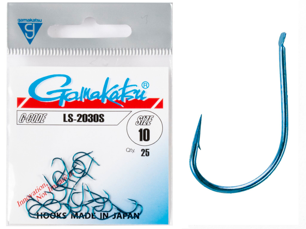 Крючки Gamakatsu LS-2030S HOOKS BLUE разм. 10 25шт.