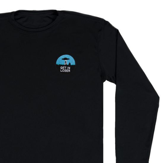 Нашивка термоаппликация на одежду и на рюкзак. Get in loser, НЛО, Космос