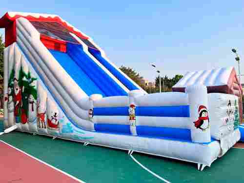 Батут "Зимняя горка Арктика" 13m*6m*8,3 m