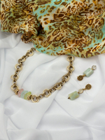 HMG 1037 голубые Серьги арт.0679