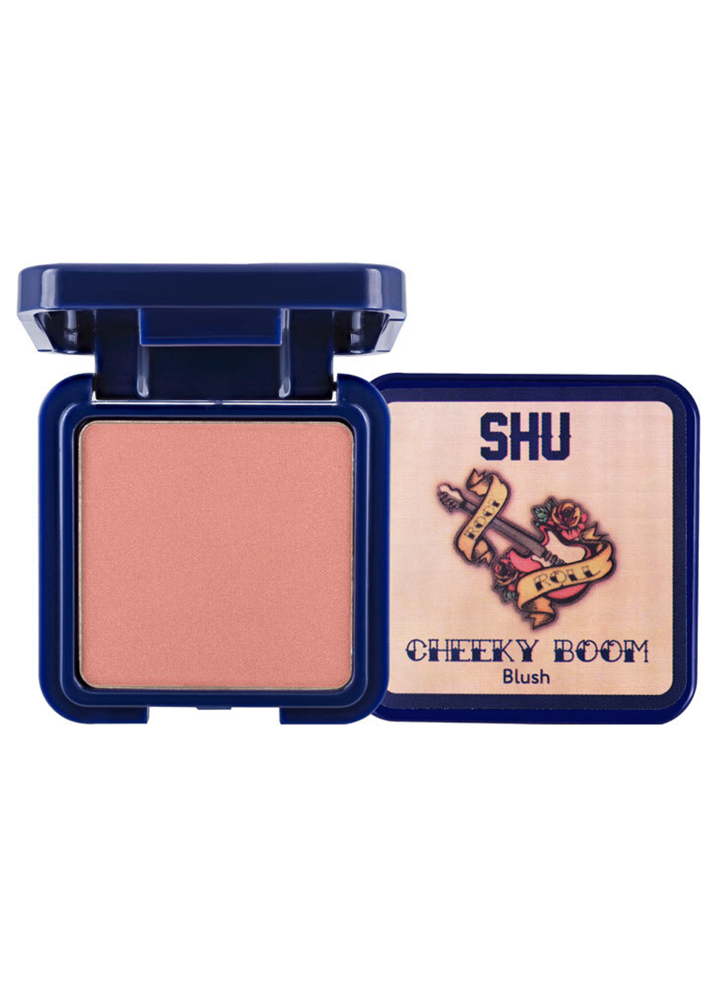 SHU Румяна для лица Cheeky Boom, компактные, тон №35, Нежный розовый, 3 гр