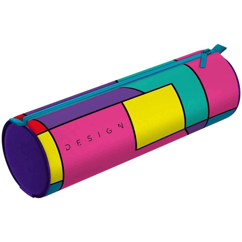 Пенал-тубус 1 отделение, 210*60 Berlingo "ColorBlock", полиэстер