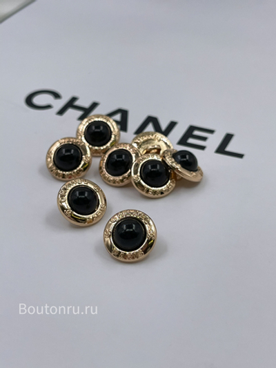 Пуговицы Шан. Жемчуг золото черные