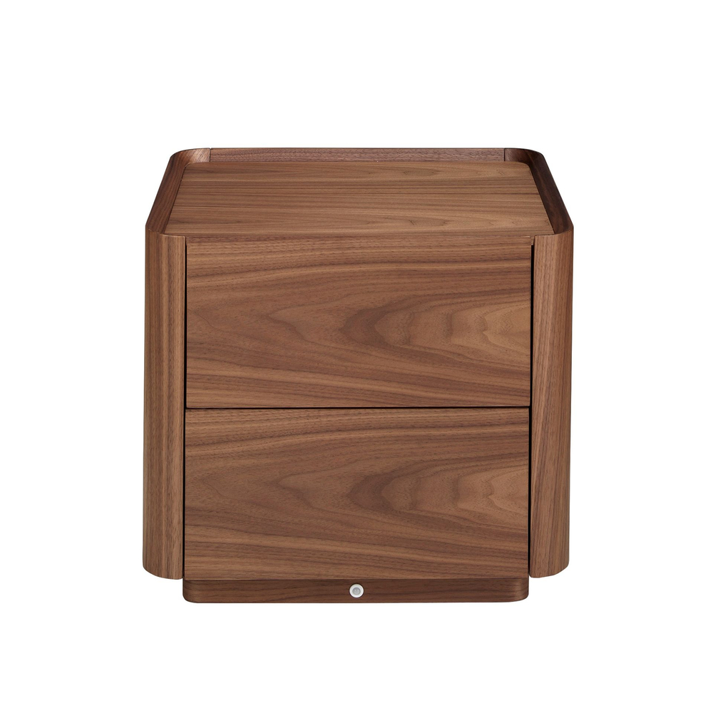 Прикроватная тумбочка 7165/MB2316NS из орехового дерева с подсветкой