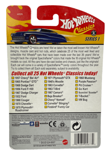 Hot Wheels Classics Series 1: 1967 Dodge Charger (ZAMAC) (#5 of 25) (2005)