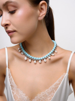 Колье "Rich Blue" Silver