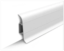 Плинтус ПВХ Идеал Классик 001 Белый 2200х70х22 мм