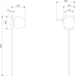Бра Eurosvet Fredo 40033/1 золото