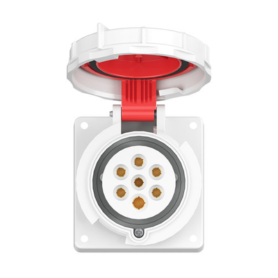 Розетка панельная с наклоном PAS IP67 32A 6P+E 400В