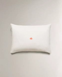 ZARA HOME НАВОЛОЧКА ДЛЯ ДЕКОРАТИВНОЙ ПОДУШКИ С ПРИНТОМ "КРАБ", ЖЕЛТОВАТО-БЕЛЫЙ