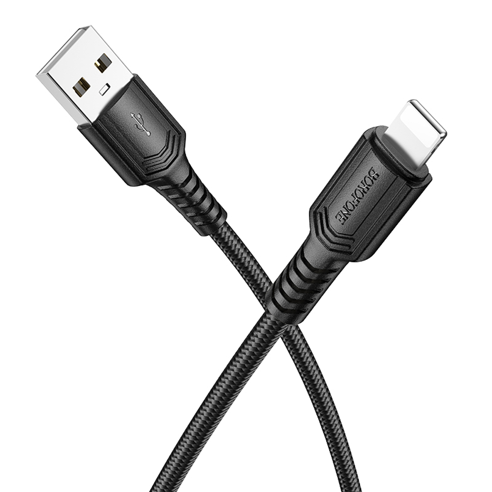 Кабель USB - Lightning BOROFONE BX116 (белый) 1м