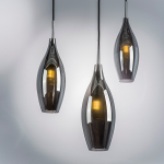 803027 Подвес PENTOLA 1х25W G9 ХРОМ/ДЫМЧАТЫЙ