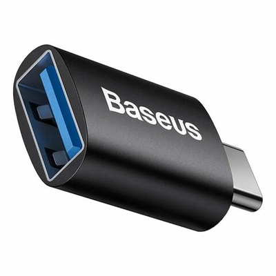 Кабель Baseus Ingenuity Series Mini OTG Adaptor Type-C to USB-A 3.1 Black