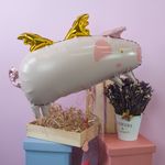 Шар (27''/69 см) Фигура, Поросенок с крылышками, 1 шт.