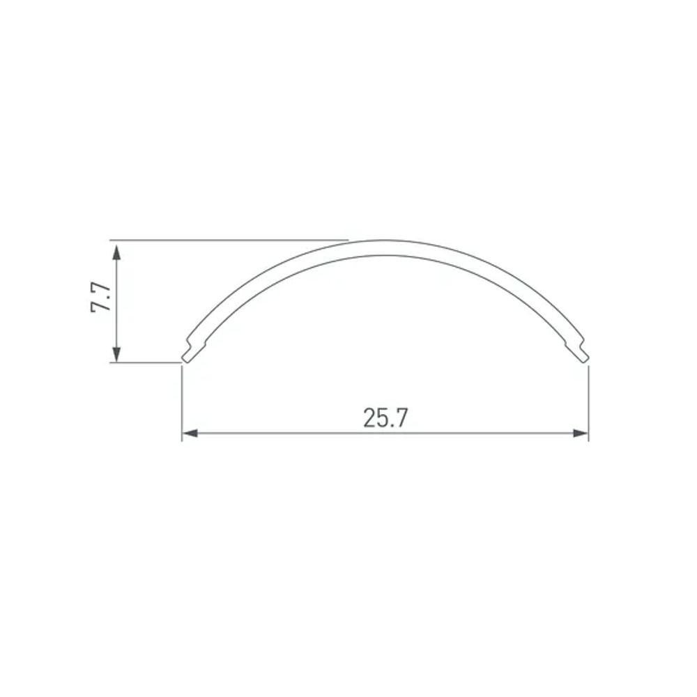 Экран SL-KANT-H20 ROUND OPAL (Arlight, Пластик) 049168