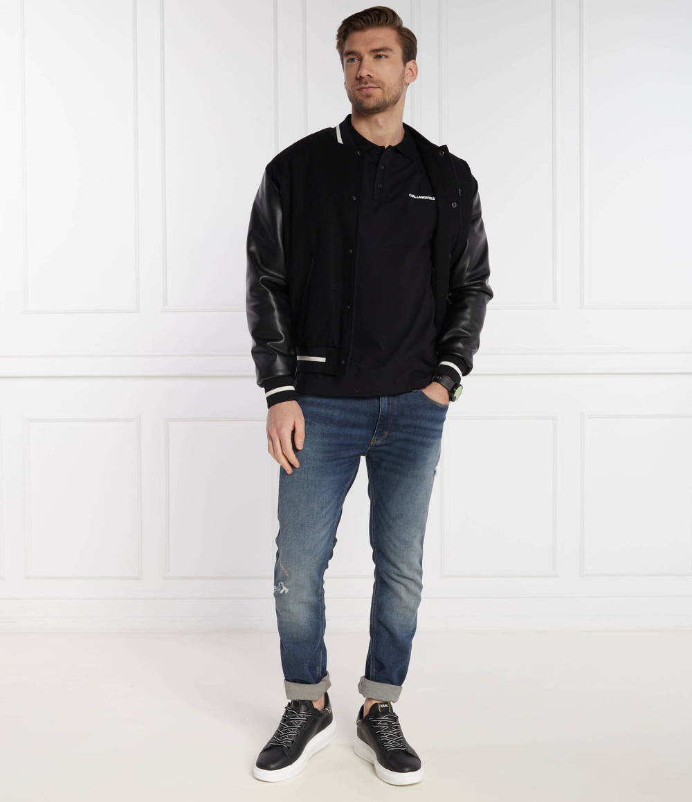 Поло Karl Lagerfeld - черный(241M2206)