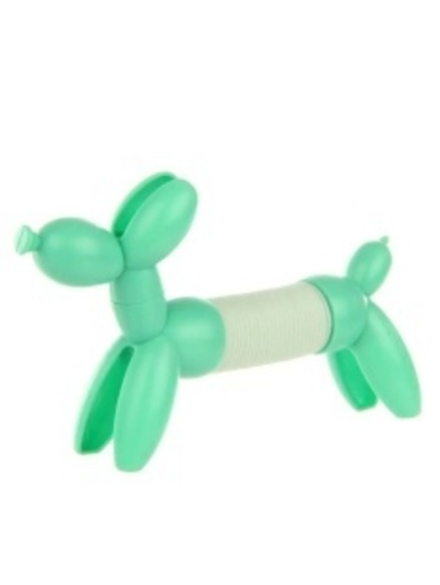 Игрушка - тянучка, Собачка из шаров, Зеленый, 12*3*7 см, 1 шт.