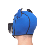 Синяя неопреновая БДСМ-маска Puppy Play (Цвет: синий)