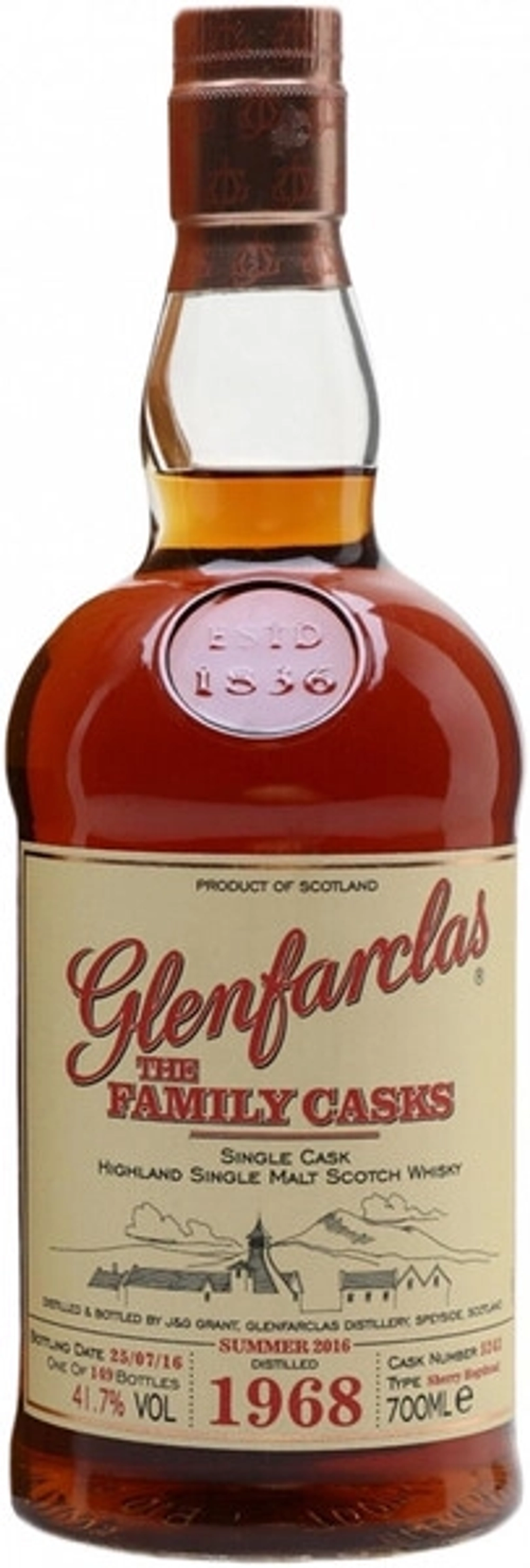 Виски Glenfarclas 1968 Family Casks, 0.7 л